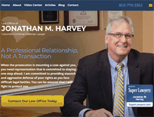 Tablet Screenshot of jonathanmharveyattorney.com